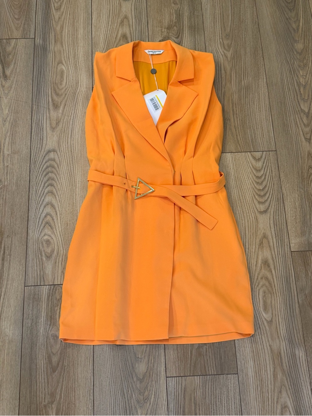 Amanda Uprichard Orange Mini Dress